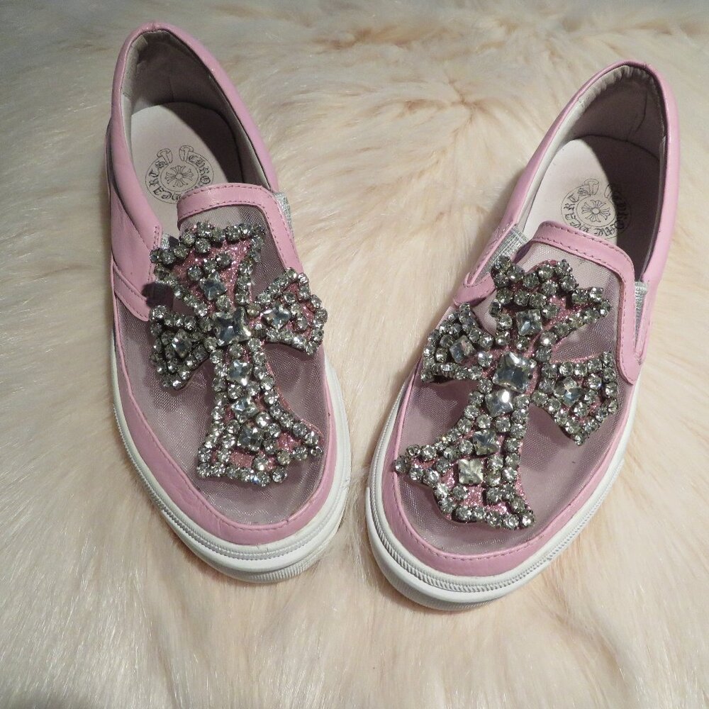 Chrome Hearts Pink Leather Flats  EU 36  US 5.5 M